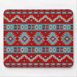 Mousepad Sudoeste Mesas Turquoise & Red