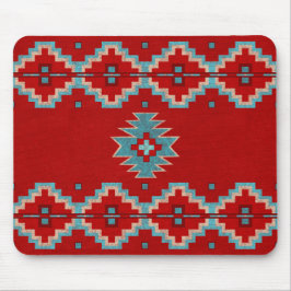 Mousepad Sudoeste Mesas Vermelho e Turquesa