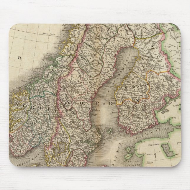 Mousepad Suecia, Dinamarca e Noruega (Frente)