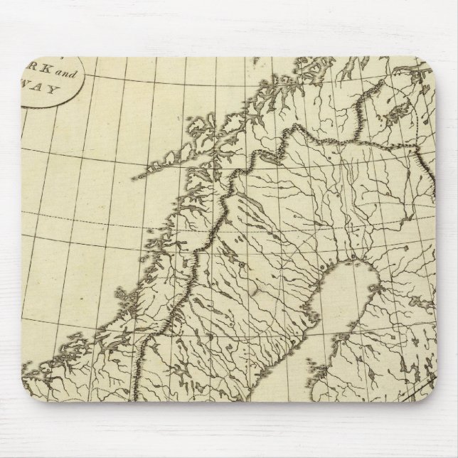 Mousepad Suecia, Dinamarca, Noruega (Frente)