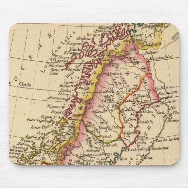 Mousepad Suecia, Noruega 2 (Frente)