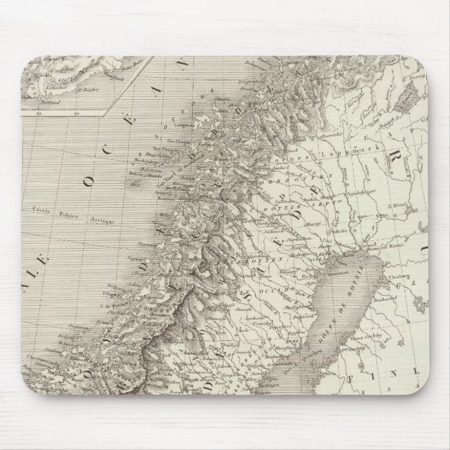Mousepad Suecia, Noruega e Dinamarca (Frente)