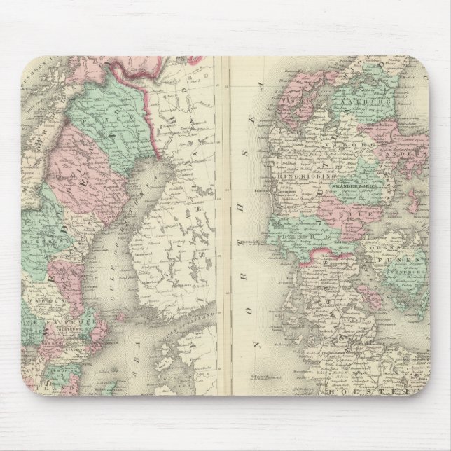 Mousepad Suecia, Noruega e Dinamarca 2 (Frente)