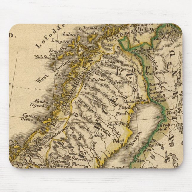 Mousepad Suecia, Noruega e Finlândia (Frente)