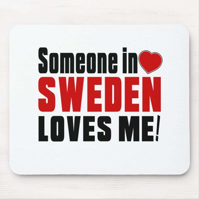 Mousepad SUECIA que comemora anos de ser impressionante (Frente)