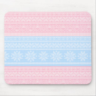 Mousepad Suéter de Natal Tecido de Inverno Presente de Féri