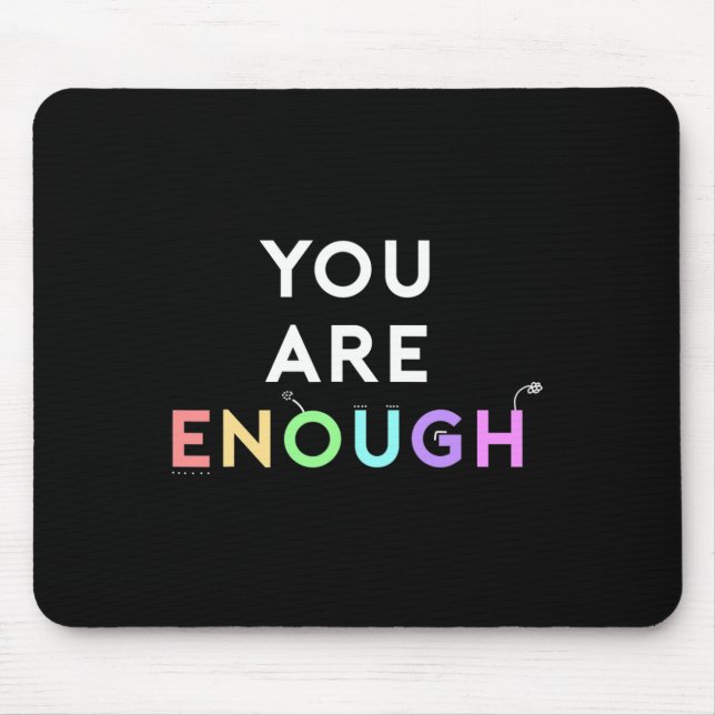 Mousepad Suficiente Citação Para A Consciência Mental Da Sa (Frente)