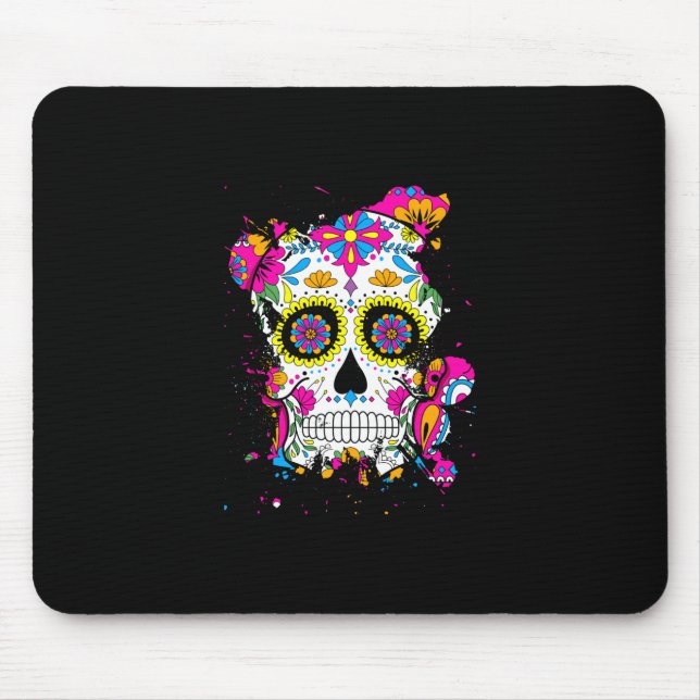 Mousepad Sugar Skull Art (Frente)