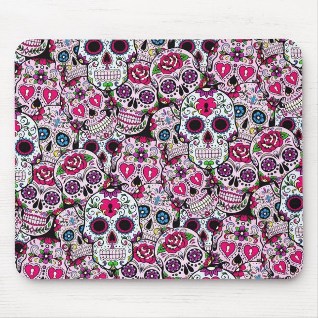 Mousepad Sugar Skull, Dia de los Muertos #30 (Frente)