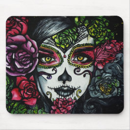 Mousepad Sugar Skull Girl, Dia de los Muertos #8