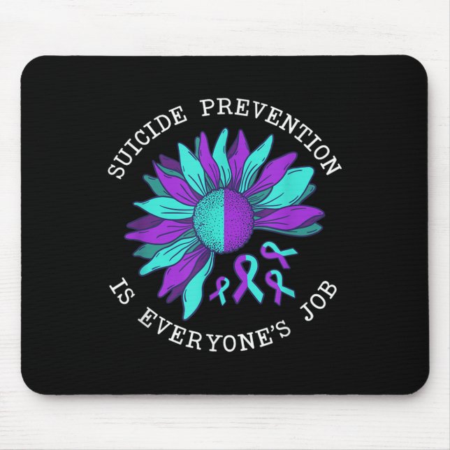 Mousepad Suicide Awareness Suicide Prevention Suprt Survivo (Frente)