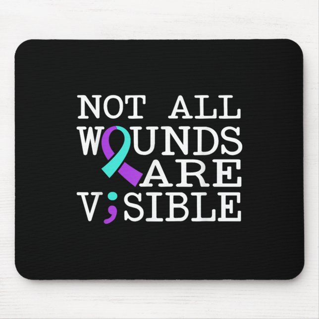 Mousepad Suicide Awareness Suicide Prevention Suprt Survivo (Frente)
