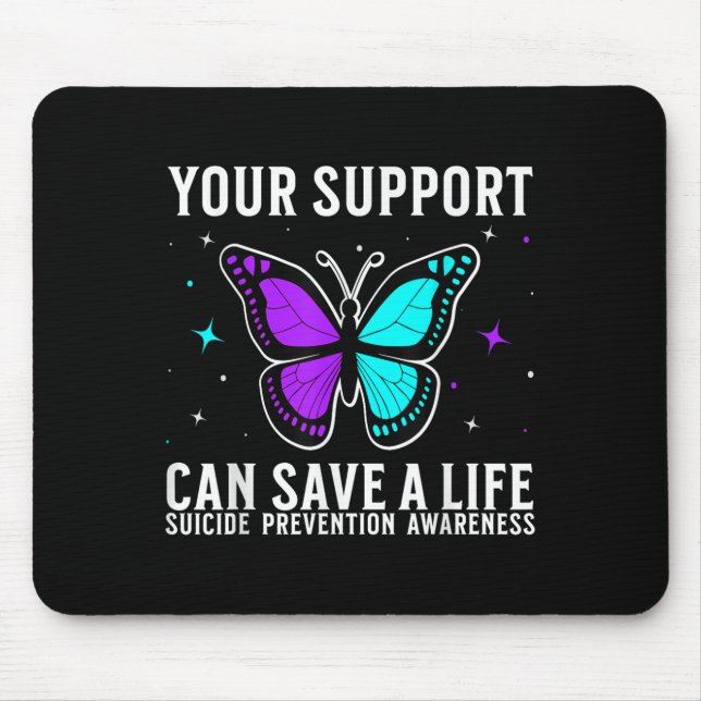 Mousepad Suicide Awareness Suprt Suicide Prevention Awarene (Frente)