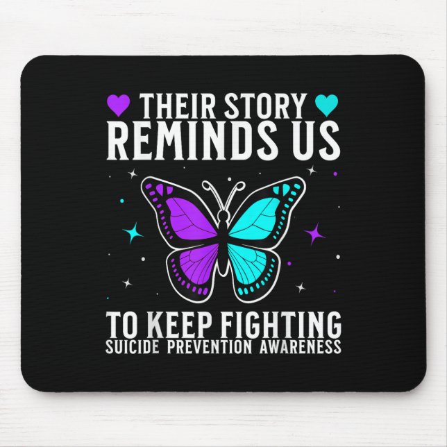 Mousepad Suicide Awareness Suprt Suicide Prevention Awarene (Frente)