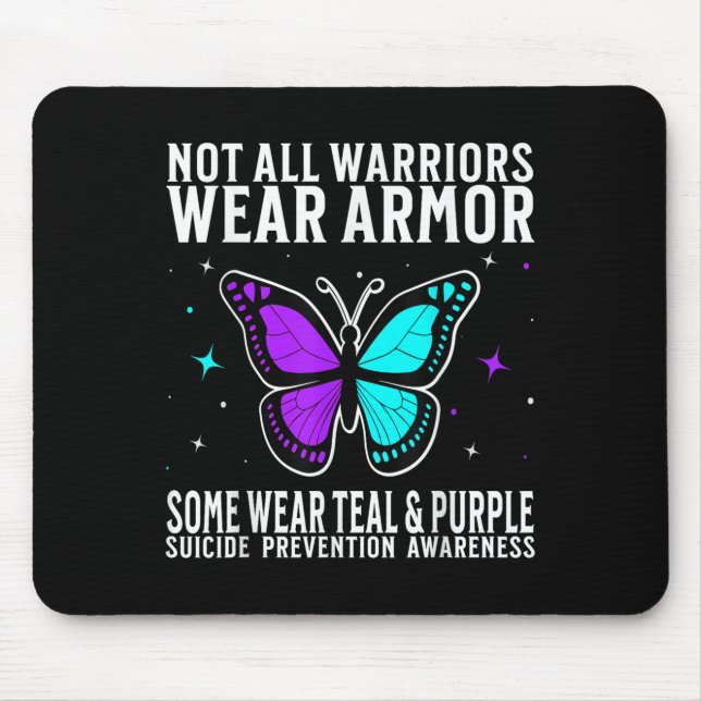 Mousepad Suicide Awareness Warrior Suicide Prevention Aware (Frente)