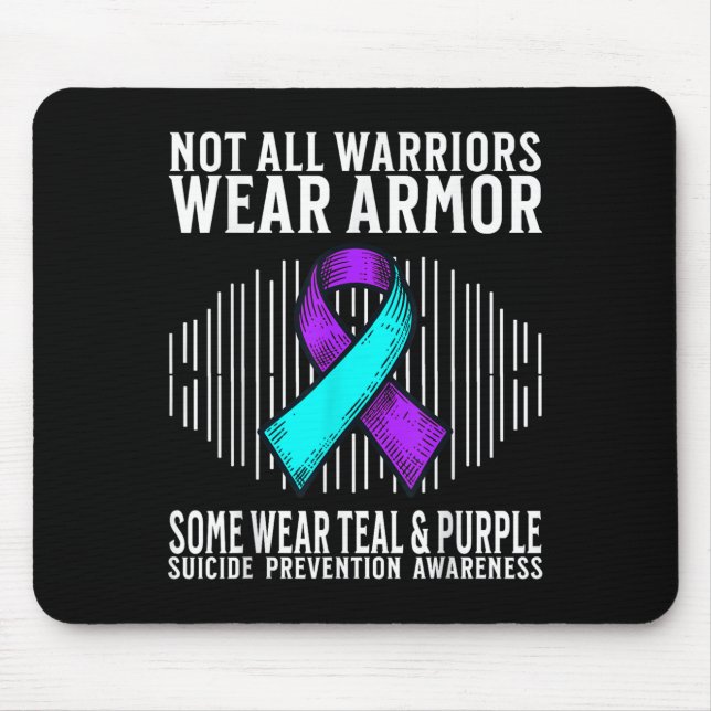 Mousepad Suicide Awareness Warrior Suicide Prevention Aware (Frente)