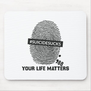 Mousepad Suicídio Prevenção de seus problemas de vida Suicí