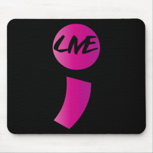 Mousepad Suicídio Semicolon ao Vivo Sensibilização Depressã