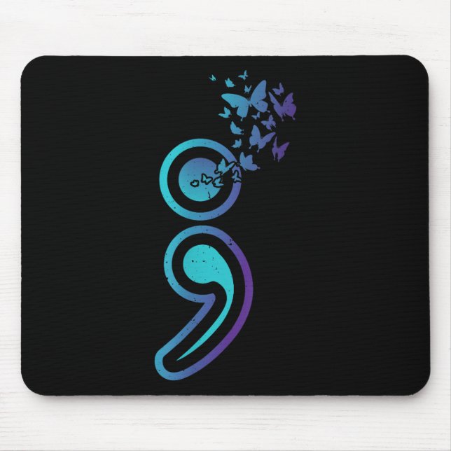 Mousepad Suicídio Sensibilização para a saúde mental Mês Su (Frente)