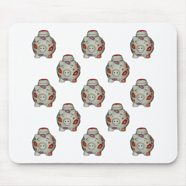 Mousepad Suíno Lipstick Adorável (Frente)