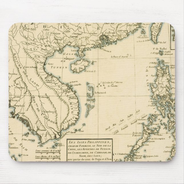 Mousepad Sul da China das Filipinas, Formosa | (Frente)