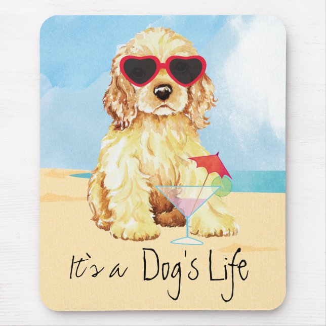 Mousepad Summer Cocker Spaniel (Frente)