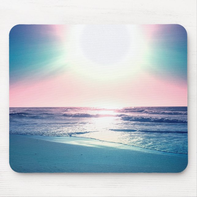 Mousepad Summer Sea Sunset Tropical Beach Photo (Frente)