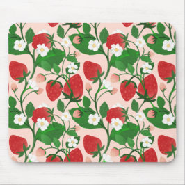 Mousepad Summer Strawberry in Pink