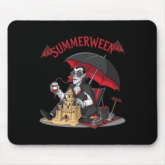 Mousepad Summerentre Vamire Beach Dracula Sandcastle Gótico (Frente)