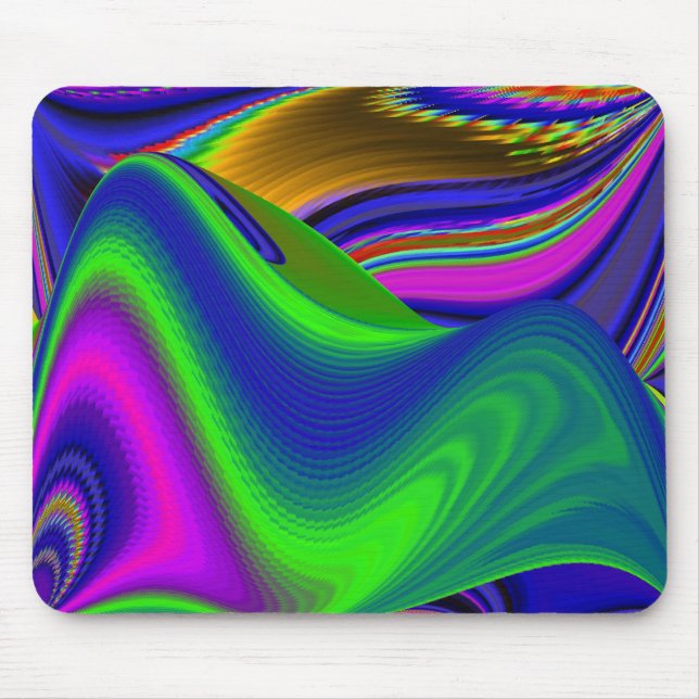Mousepad Summerrainbow, Abstrato 3D Rainbowart (Frente)