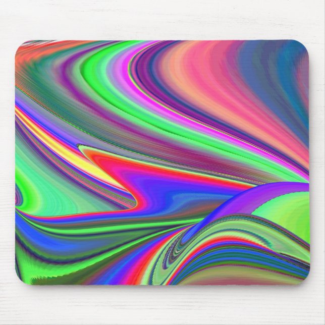 Mousepad Summersense, Abstrato 3D Rainbowart (Frente)