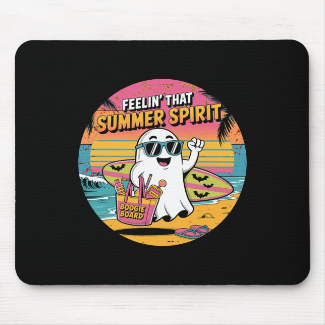 Mousepad Summerween Surfando Fantasmas de Verão de Hallowee (Frente)