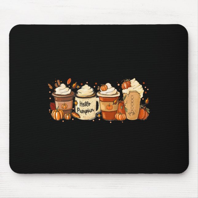Mousepad Sumo Café Pumpkin Especiarias Latte Bebidas Outono (Frente)