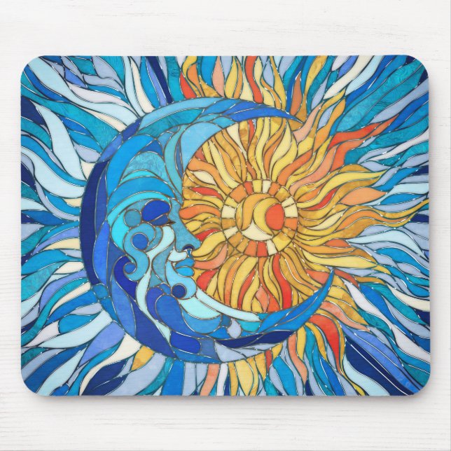 Mousepad Sun e Moon Mosaico Art (Frente)