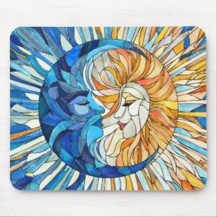 Mousepad Sun e Moon Mosaico Art