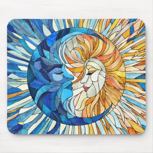 Mousepad Sun e Moon Mosaico Art (Frente)