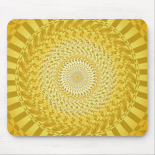 Mousepad Sun Mandala em amarelo