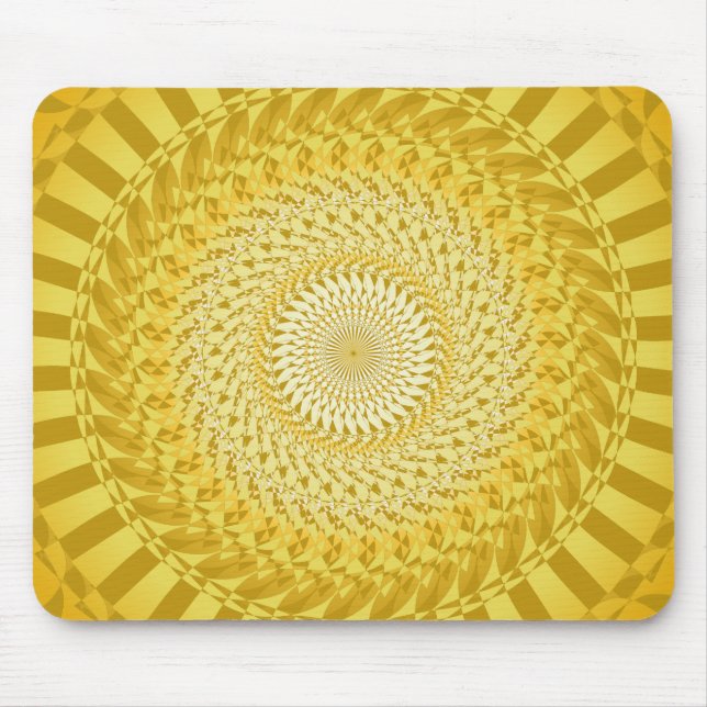 Mousepad Sun Mandala em amarelo (Frente)