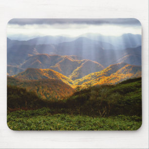Mousepad Sun Rays Sobre Montanhas Shirakami-Sanchi