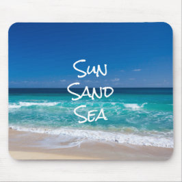 Mousepad Sun Sand Sea Tropical Beach Turquoise Water