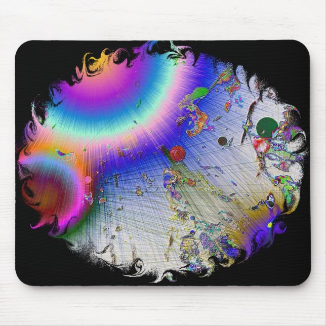 Mousepad Sunburst com Quadro Oval (Frente)