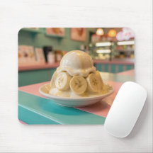 Sundae de Banana de Resina | Loja de Sorvete Retrô