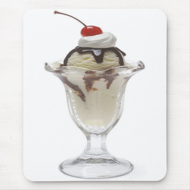 Mousepad Sundae Sorvete de Chocolate (Frente)