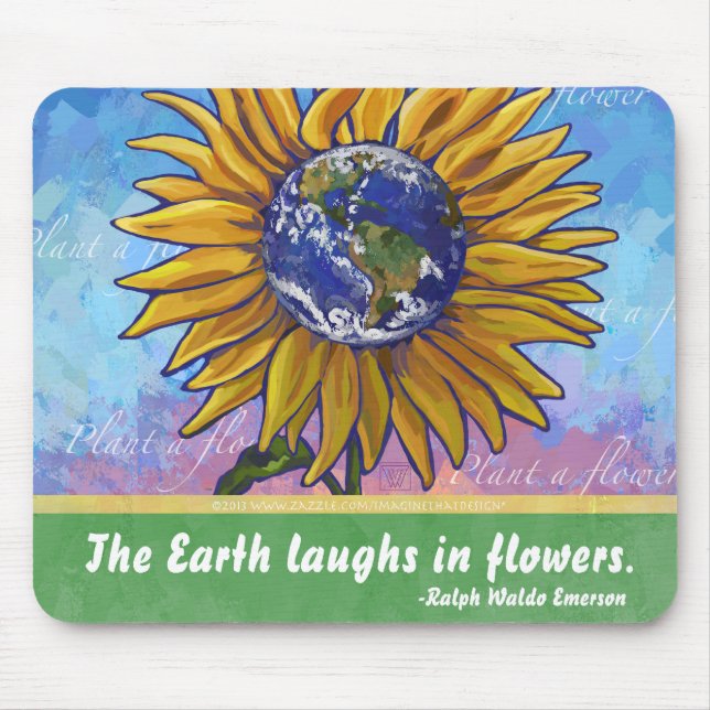 Mousepad Sunflower Earth Art (Frente)