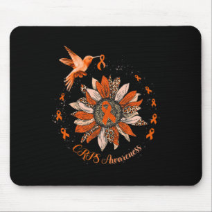 Mousepad Sunflower Hummingbird Orange Ribbon CRPS Warrior