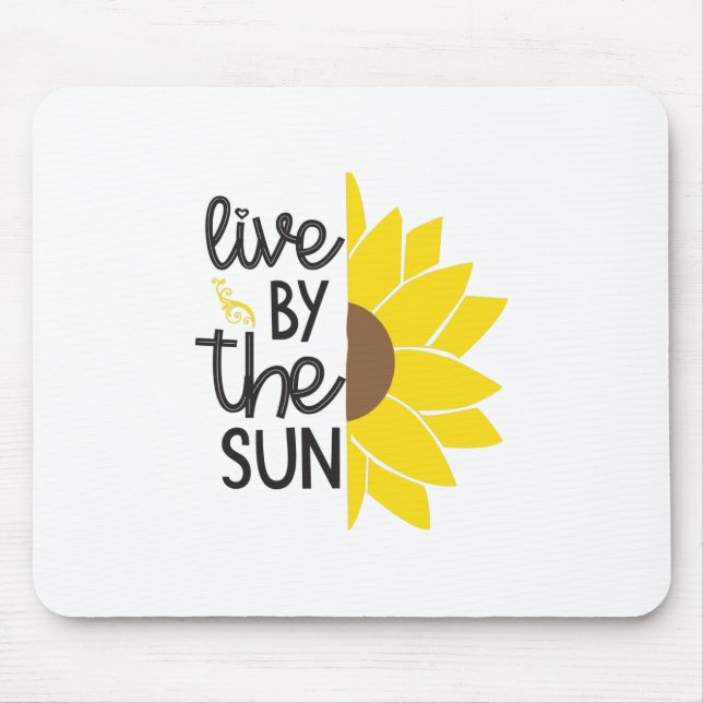 Mousepad Sunflower Lover | Ao Vivo Pelo Sol (Frente)