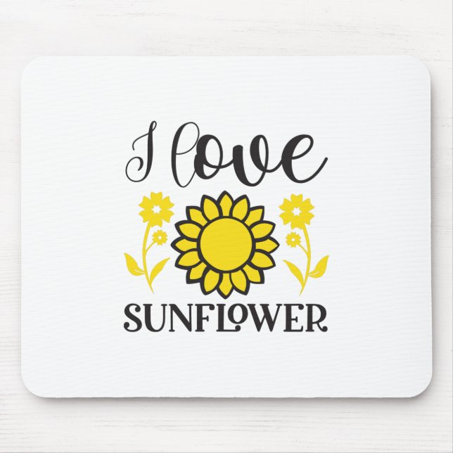 Mousepad Sunflower Lover | I Love Sunflower (Frente)