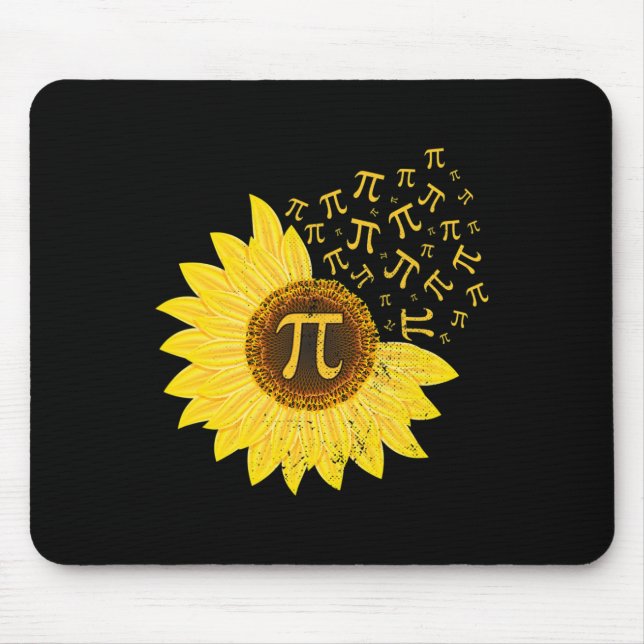 Mousepad Sunflower Pi Day 3.14 De Março 14 Professor De Mat (Frente)
