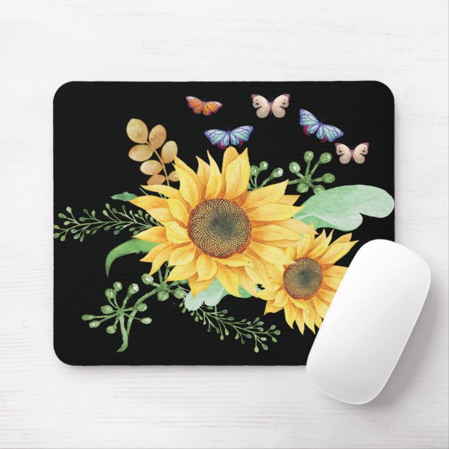 Mousepad sunflower spring (Com mouse)
