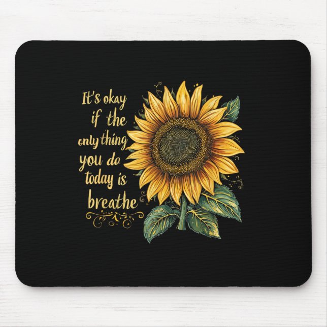 Mousepad Sunflower Suicide Awareness  (Frente)